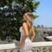 Elegant Lace Mesh Slip Maxi Dress - Sheer Layered Design, High-Low Hem, Polyester Stretch (S/M/L, White)_ecoleips.com