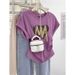 Women's Flutter Sleeve T-Shirt - Side Pleats & Waist-Defining Fit (M-2XL, 7 Colors With Shoelace Heart Detail)_ecoleips.com