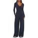 Women's Relaxed Wide-Leg Pants Set – Oversized T-Shirt & Flowy Trousers (XS-XL) – Polyester-Spandex Lounge Wear For Casual & Work From Home_ecoleips.com
