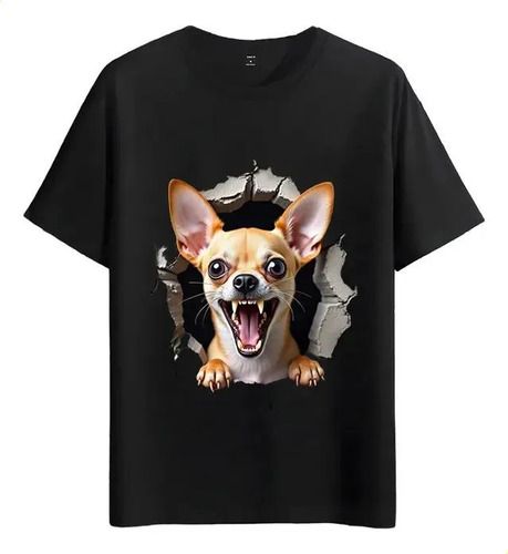 Women's T-Shirts Tshirt Muscle Freaks Chihuahua Funny Style Pet Dog_ecoleips.com
