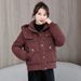 girl Korean Jacket For Women, Short Loose Thickened Student Coat, Petite Cotton Padded New Style Puffer Jacket, Trendy_ecoleips.com
