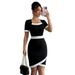 Voya New! Women's Style Light Intellectual Dress, Summer Fragrance Design, Temperament, High Waist Mid Skirt_ecoleips.com