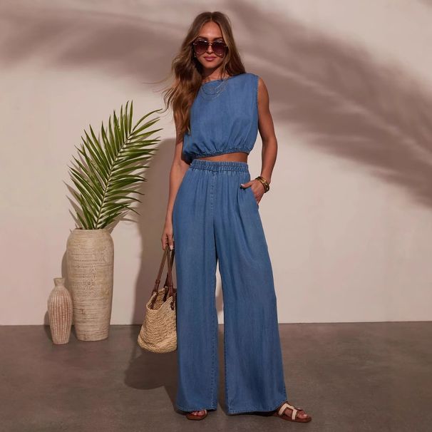 European And American Women's Fashion Autumn Winter Hot Sale Bestseller Casual Personality Denim Tube Top Braided_ecoleips.com