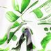 New 2026 Women's Sexy Two Piece Swimsuit European American Style Fashionable Tropical Leaf Print_ecoleips.com