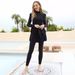 Women's Clothing Full Cover Sunscreen Split Conservative Swimsuit Beach Surfing Diving Three Piece Swimsuit With Chest Pad_ecoleips.com