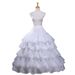 Elegant White Wedding Petticoat With 4 Steel Hoops & 5 Layers Of Ruffles – Perfect For Lolita Dresses, Bridal Gowns & Stage Performances_ecoleips.com