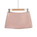 European And American Style Retro Satin A-line Solid Color Short Skirt, Sexy Summer Slim-fit Bodycon Skirt For Women_ecoleips.com