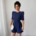 Women's Clothing High End Simple Puff Sleeve Solid Color Shorts Jumpsuit Women's Clothing Spring And Summer_ecoleips.com