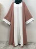 New Design Nida Muslim Abaya Dubai Luxury Woman Dress Veiled Islamic Moroccan Kaftan Black Ramadan Modest Casual Clothing Eid_ecoleips.com