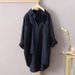 Women's Clothing Solid Color Shirt Spring And Summer All Match New Women's Cardigan Double Pocket Long Sleeved Temperament Top_ecoleips.com