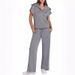 Summer Casual Sports Suit For Women Zipper Short Sleeve Sweatshirt And Wide Leg Pants Two Piece Set_ecoleips.com