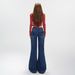 American-style Versatile Low-waist Flared Pants, 2025 Autumn Wo's New Fleece-lined Slim-fit Micro-flared Jeans For_ecoleips.com