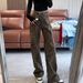 Autumn Winter Wasteland Style Leopard Print Jeans For Women High Waist Leg-Lengthening Elegant Wide-Leg Straight Casual_ecoleips.com