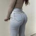 Cross-bordr 2026 Spring/Summr Nw Womn's High-Waistd Jans, Strtch Slim Fit, Butt-Lifting Flard Pants, Strt_ecoleips.com