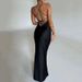 Elegant Solid Color Sexy Bodycon Long Dress High Waist Sleeveless Backless Temperament Party Evening Formal Maxi Dress For Women_ecoleips.com