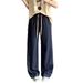 Dark Blue Curved Wide-leg Jeans Women, 2026 Spring-summer Thin High-waisted Loose Straight Versatile Slimming Long Pants_ecoleips.com