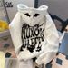 Men's Chinese Style Printed Hooded Sweatshirt Autumn/Winter Thickened Fleece Lined Loose Fit Versatile Outerwear for Couple_ecoleips.com