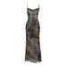 Cf24216 Camisole Hooded Collar Sexy Backless Leopard Print Summer New Spicy Girl Slim Fit Long Dress_ecoleips.com