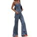 Women's Clothing Wide Leg Pants Two Piece Design Fashionable Commuting Personality_ecoleips.com
