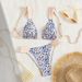 Women's Two Piece Swimsuit Padded Bra Floral Print Bikini Sexy Swimwear_ecoleips.com