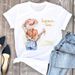Women's Summer Fashion Urban Girl Plus Size Printed Stylish White Short Top T-Shirt For Women_ecoleips.com