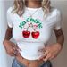 2024 New Autumn W's Fashion European And American Style Slim Fit Short Cropped T-Shirt With Round Neck Y2K Top For_ecoleips.com