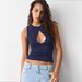 2026 Spring New Solid Color Hollow Out Sleeveless Vest Eurean And American Women's Fashion Sexy Inner Layer Slim Fit_ecoleips.com