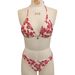 Women's Sexy Bathing Suit Bikini Halter Neck Tie Print Beach Outfit 2025 Trendy Swimwear_ecoleips.com
