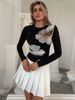 Floral Print Slim-Fit Long Sleeve T-Shirt – Street Style Essential, Feminine Edge_ecoleips.com