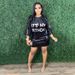 Women’s Clothing Fashion Round Neck Half Sleeved Loose Sequin Print Dress Women's Party Sequin Style Nightclub Style_ecoleips.com