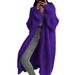 Women's Clothing Women's Oversized Long Cardigan Sweater - Soft Knit Open Front Coat, Loose Fit Long Sleeve Wrap, Elegant V-Neck For Fall & Winter_ecoleips.com