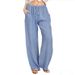 Suitable For All Seasons 2025 Plus Size Women's Loose Linen Casual Wide-Leg Pants_ecoleips.com