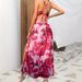 Manufacturer Wholesale 2024 Spring Summer New Women's Bohemian Floral Long Flower Print A-line Dress_ecoleips.com