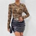 European And American Cross-Border 2025 Autumn New Sexy Mesh Base Shirt Thin Sheer Slimming Top For Women_ecoleips.com