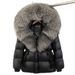 Goose Down Jacket For Women New High End Fur Fox Fur Large Fur Collar Hooded Down Jacket Mid Length Coat_ecoleips.com