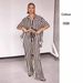 Women's Clothing Fashion Casual Polo Collar Striped Colorblock Short Sleeve Suit_ecoleips.com