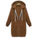 Women's Clothing Autumn And Winter Women's Clothing Mid Length Hooded Long Sleeved Sweatshirt Women's Winter_ecoleips.com