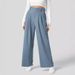 Aria Basics European And American Foreign Trade Cross-Border Draped High-Waisted Wide-Leg Versatile Casual Loose Long Pants_ecoleips.com