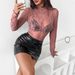 Women's Clothing Spring New Elegant Fashion Ladies Lace Wood Ear Edge Slim Fit Long Sleeve Top_ecoleips.com