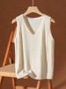 K Loose Flesh Blocking Base, Slimming Sleeveless Knitted New Top, Camisole Vest, Versatile V-neck_ecoleips.com