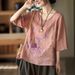 Spring/Summer Classic Ethnic-Style Retro Garment With Heavy-Duty Embroidery, Made From Cotton And Linen; Features A Comf_ecoleips.com