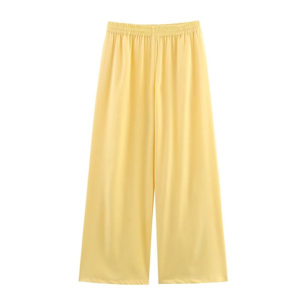 Elegant Safari-Inspired Blouse Wide-Leg Pants Set Professional Yet Stylish Women's Office Wear With Waist-Defining Design Breathable Polyester Blend_ecoleips.com