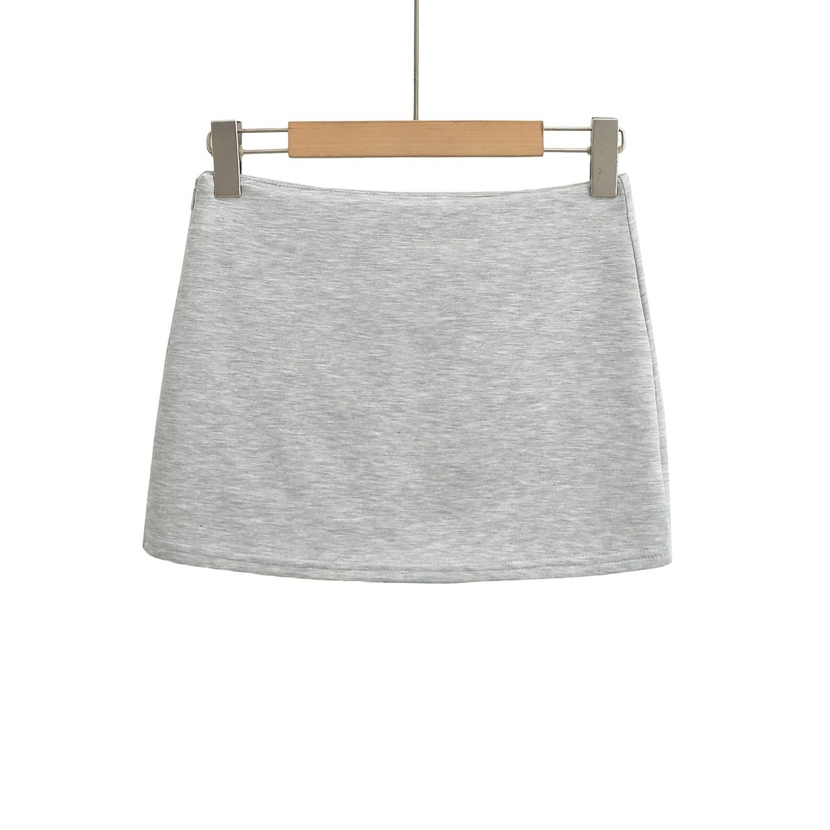 Verve 2426-24 Autumn New Style Sexy And Spicy Simple Solid Color Bodycon Air Layer Short Half Skirt_ecoleips.com