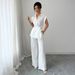 Women's Clothing Elegant High End Short Sleeved Vest Trousers Women's Suit Women's Clothing Spring And Summer_ecoleips.com