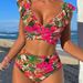 New Arrival Sexy Bikini Set For Women – Ruffled High-Cut Bikini With Backless Design (Trendy Swimwear For Beach & Pool)_ecoleips.com