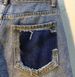 K New Heavy Industry Diamond Studded Nail Bead High Waist Slimming And Perforated Straight Leg Pants Mid Pants_ecoleips.com