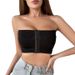 girl Plus Size Underwear European And American Style Cross-Border Buttoned Tube Top Women's Bra Push-Up Wireless Wrap Chest_ecoleips.com