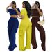 Women's Clothing New Style Fashion Casual Solid Color Small Bone Pattern Two Piece Suit Women's Clothing_ecoleips.com