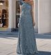 Women's Clothing Sequined Off Shoulder Backless Sleeveless Long Ball Sequined Silver Swing Dress Evening Gown_ecoleips.com