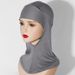 Women's Clothing Multi Color Breathable Neck Protection High Elastic Bottoming Hat Hijab Scarf Pullover Headscarf_ecoleips.com